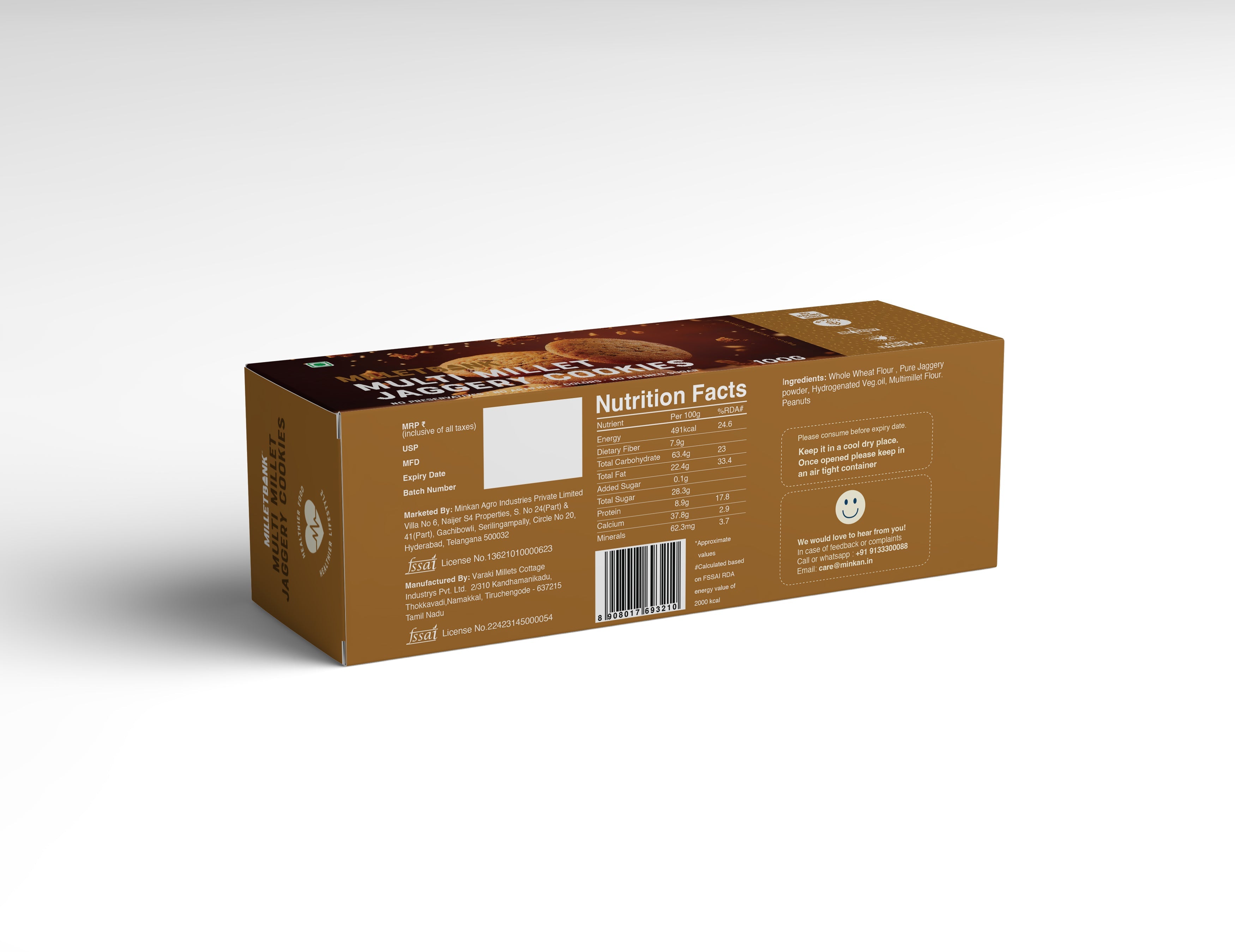 Multi Millet Jaggery Cookies