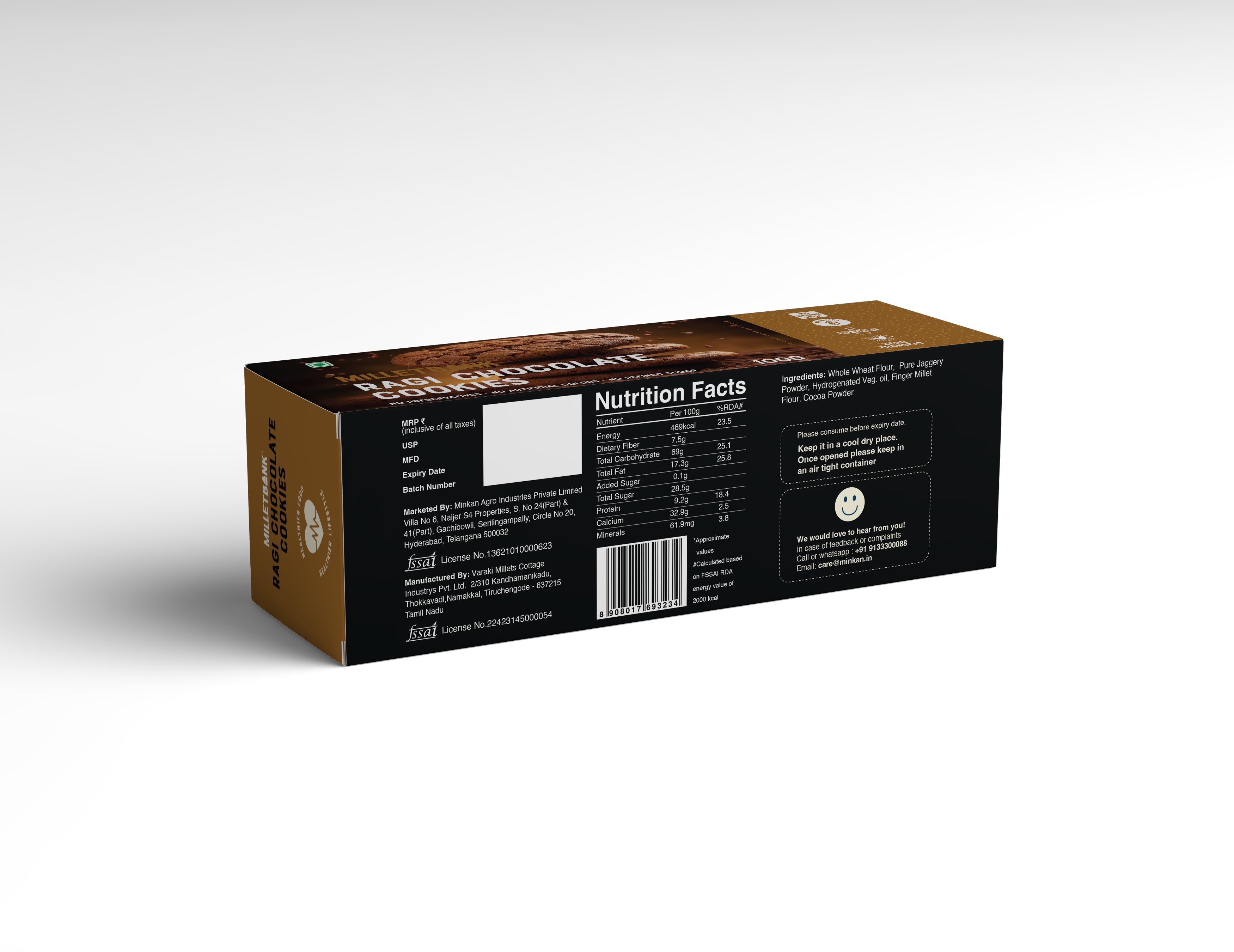 Ragi Chocolate Cookies