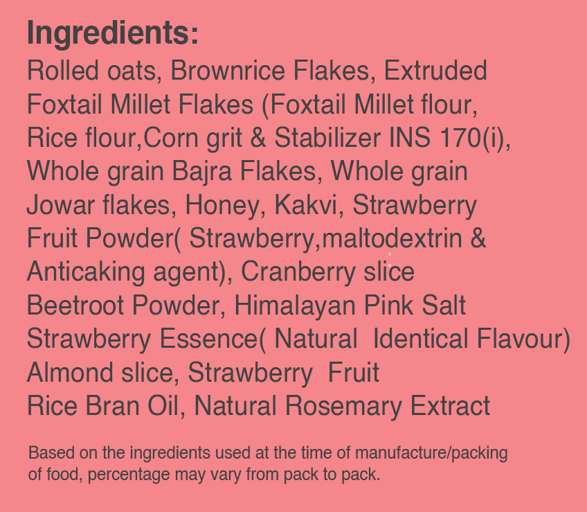 strawberry muesli ingredients
