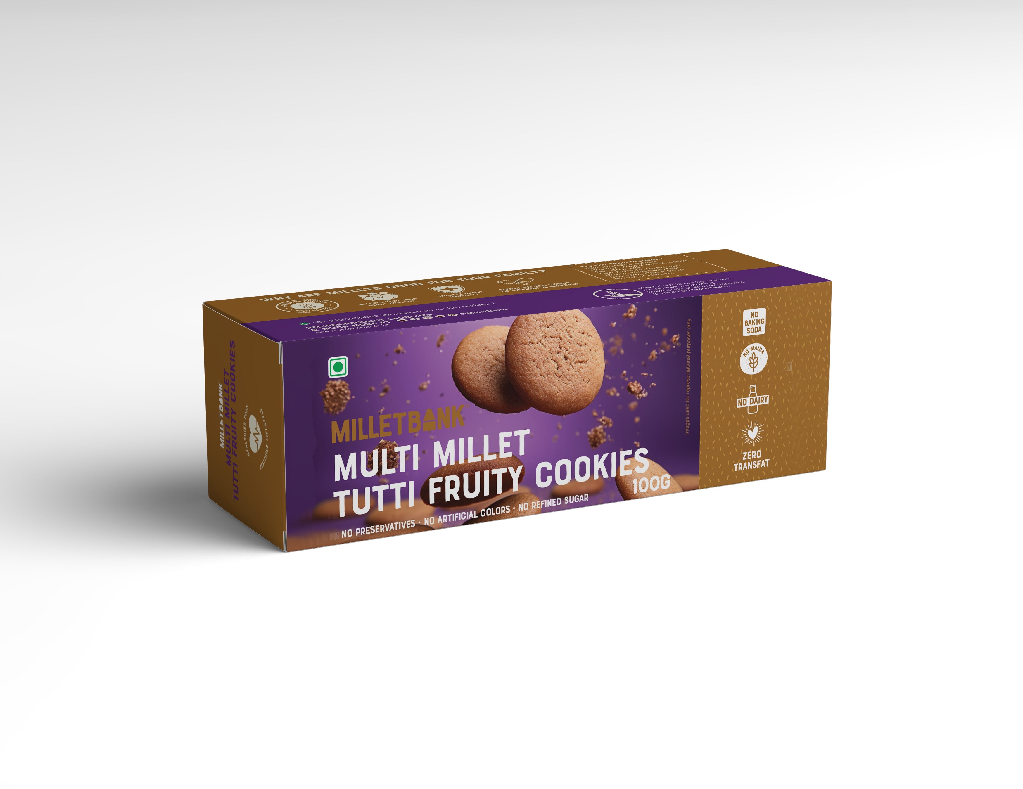 Multi Millet Tutti Fruity Cookies