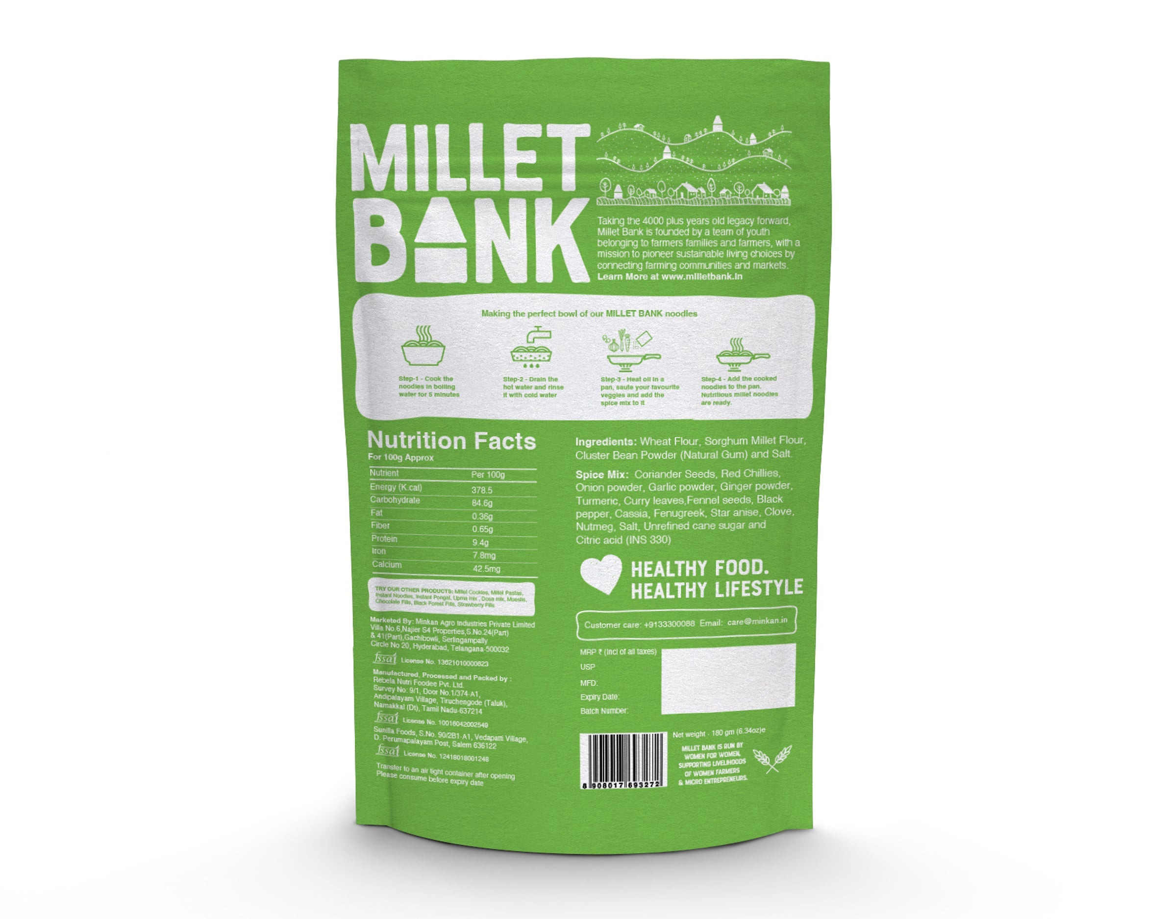 Sorghum Millet Noodles